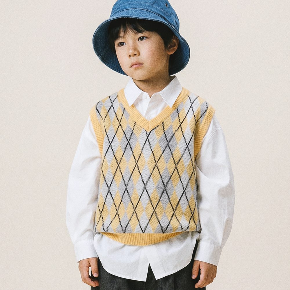Argyle Knit Vest