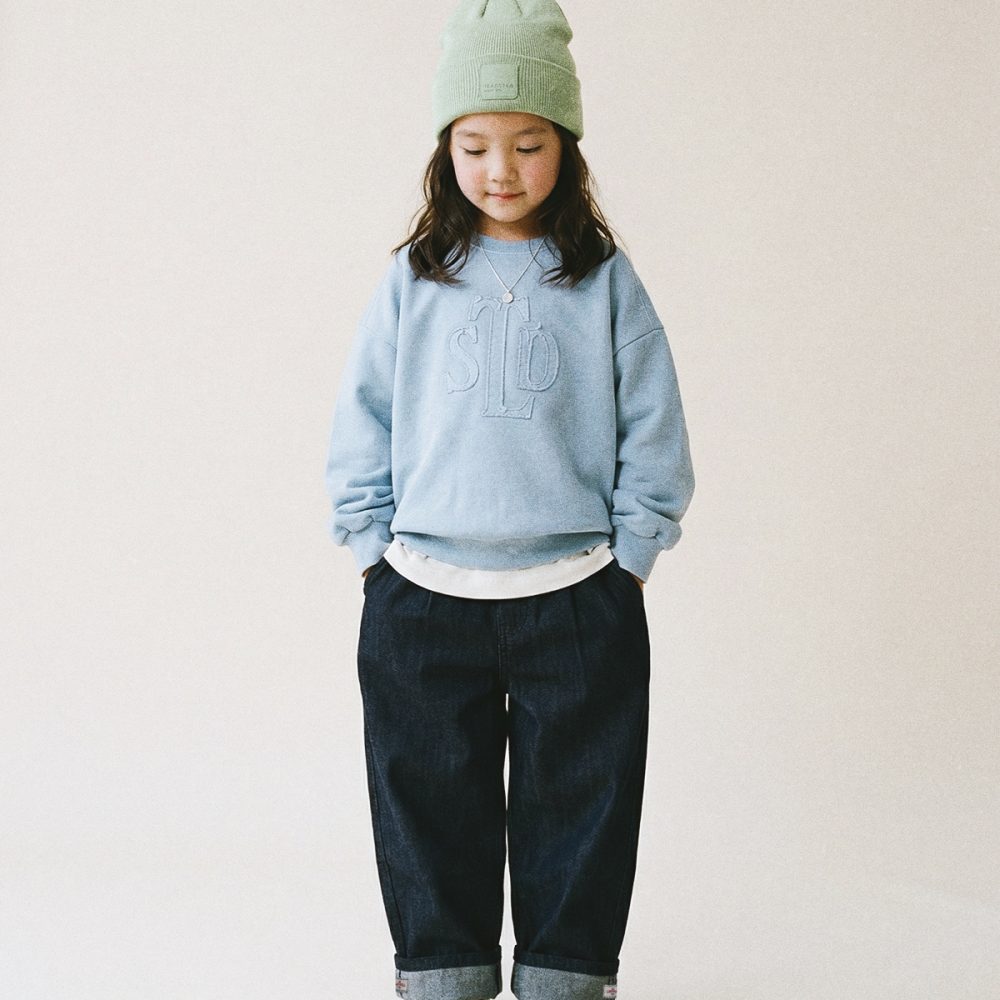 Embroidery Pigment Sweatshirt