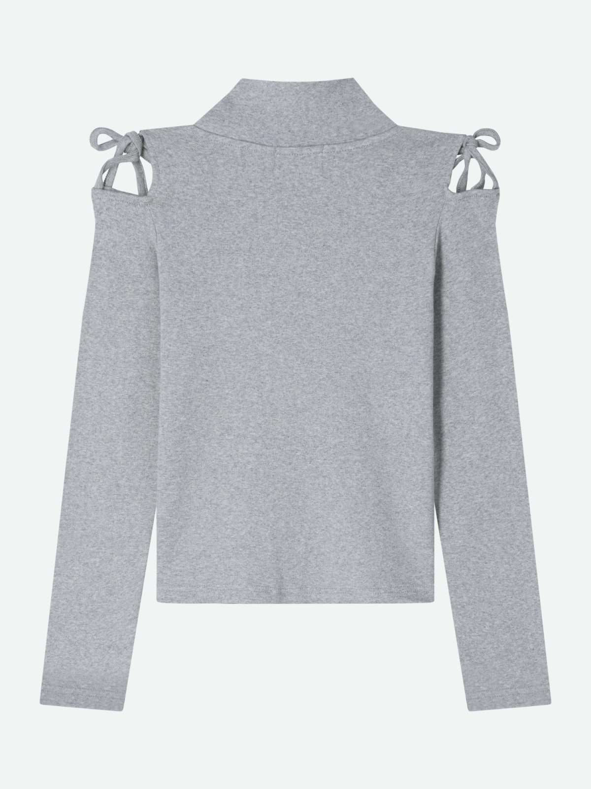 Shoulder Cut-out Zip-up